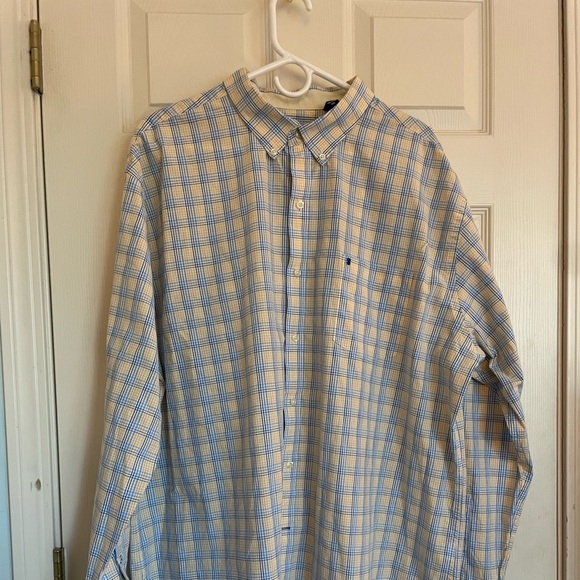 IZOD Premium Essentials Plaid Button-Down - Picture 4 of 5
